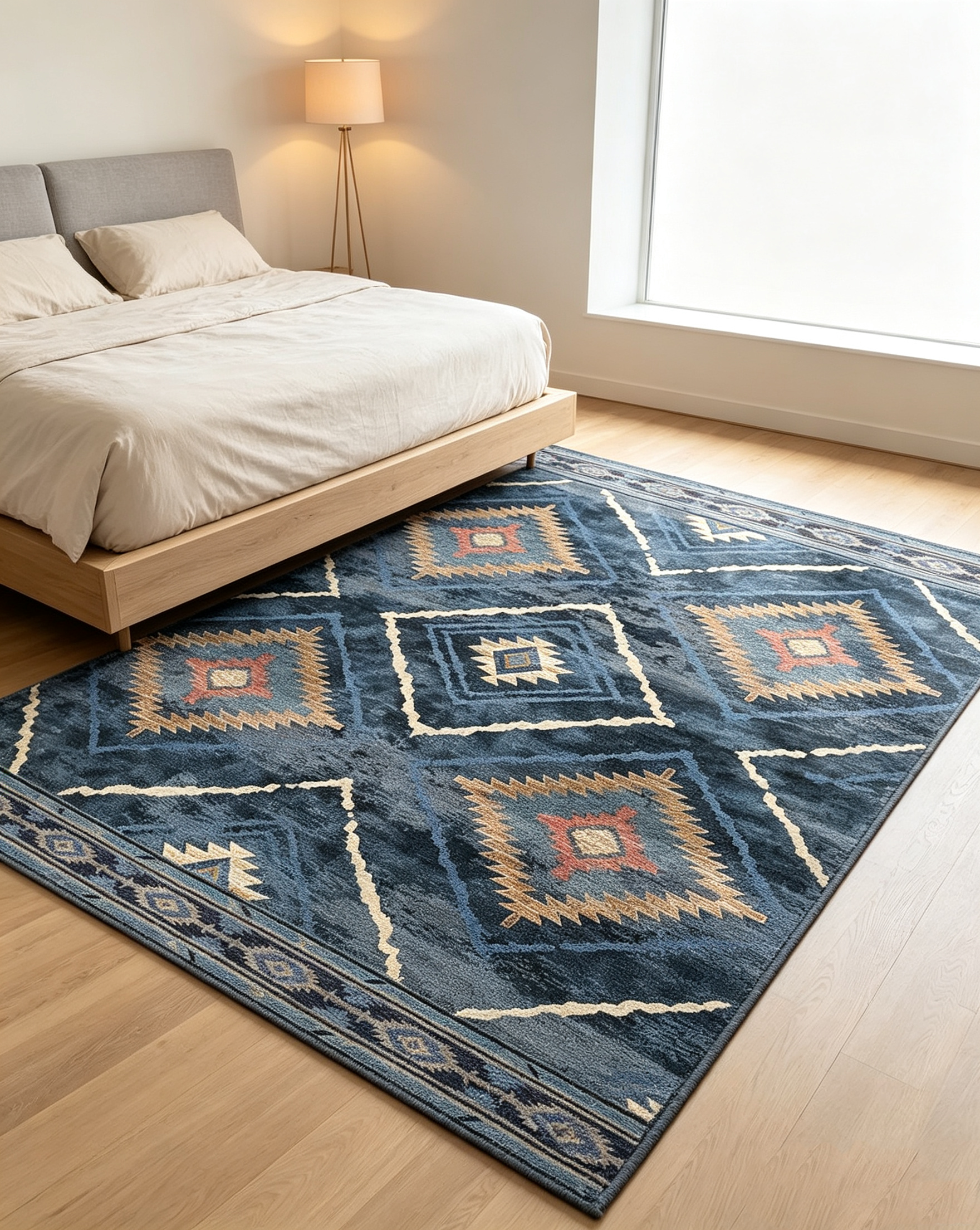 Vintage Tribal & Western Style Washable Area Rug